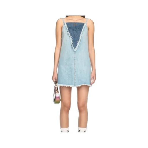 Frayed Denim Mini Dress