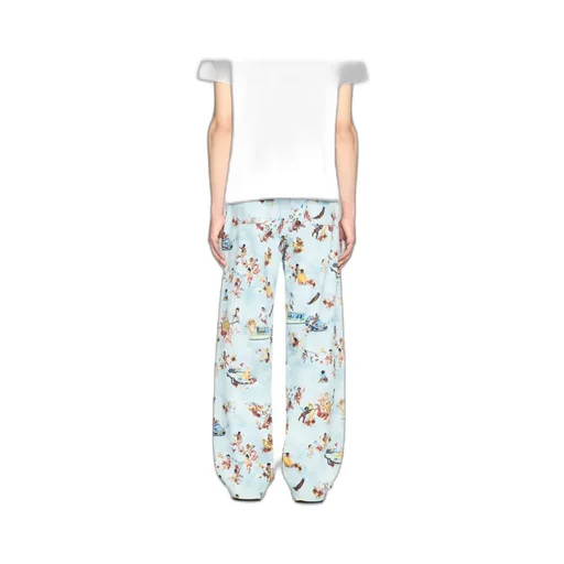 Fresco Printed Straight Leg Jeans