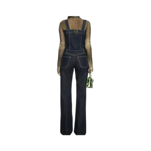 Corset-Style Denim Top