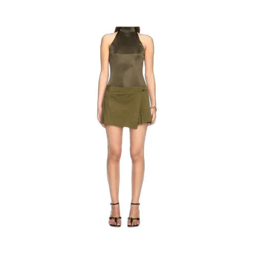 Draped-Detail Jersey Top