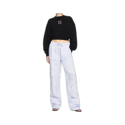 Logo Embellished Cropped Sweatshirt