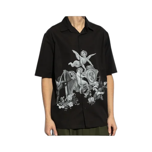 Graphic Printed Button-Up Shirt