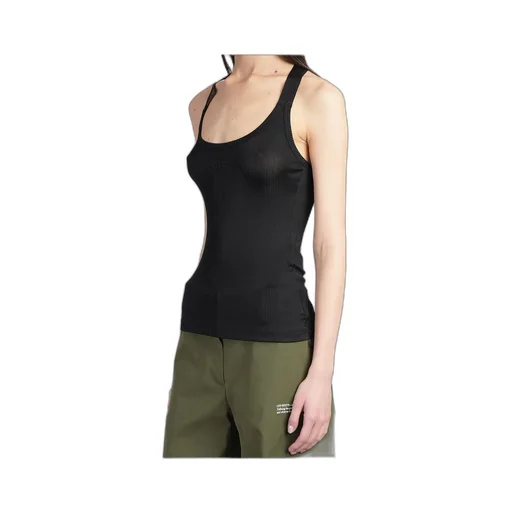 Logo Embroidered Sleeveless Top