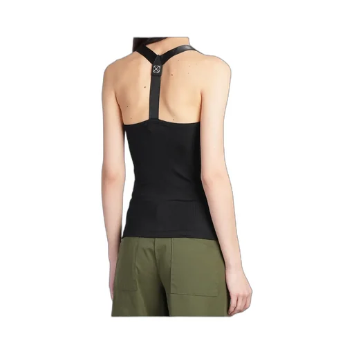 Logo Embroidered Sleeveless Top