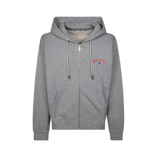 Logo Printed Zip-Up Hoodie