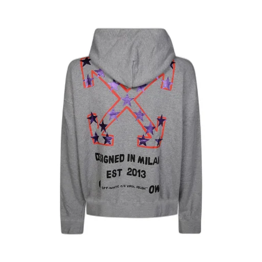 Logo Printed Zip-Up Hoodie