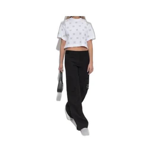All-Over Logo Cropped T-Shirt
