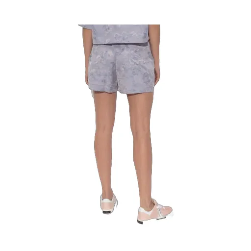 Patterned Elastic-Waist Shorts