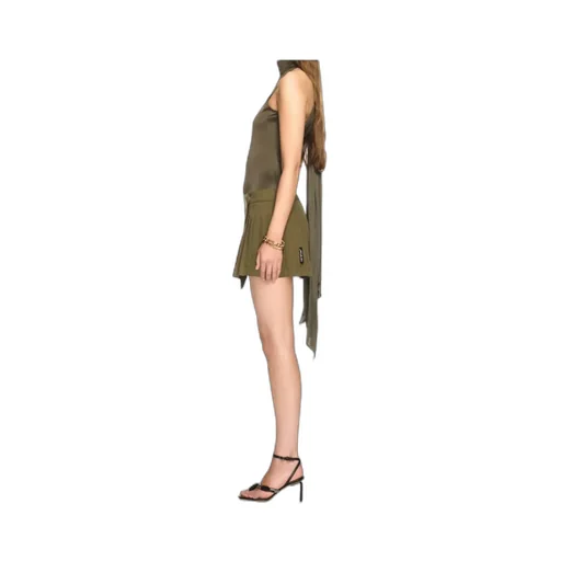 Draped-Detail Jersey Top