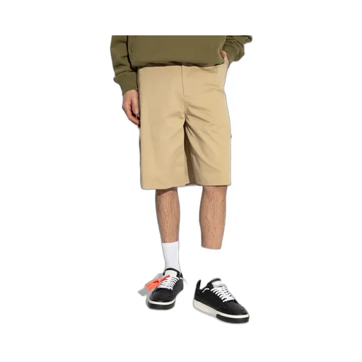 Logo Embroidered Cargo Shorts