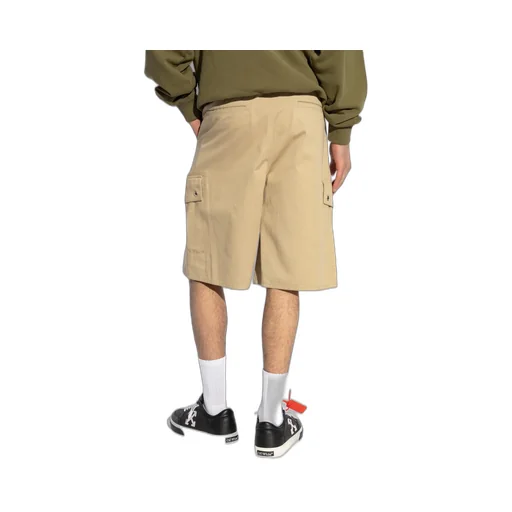 Logo Embroidered Cargo Shorts
