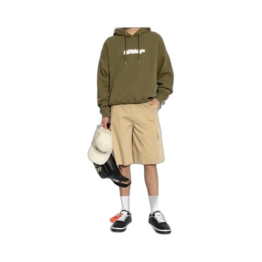 Logo Embroidered Cargo Shorts