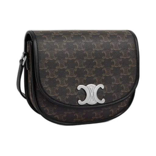 Medium Besace Triomphe In Triomphe Canvas And Calfskin