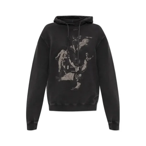 Logo Printed Drawstring Hoodie