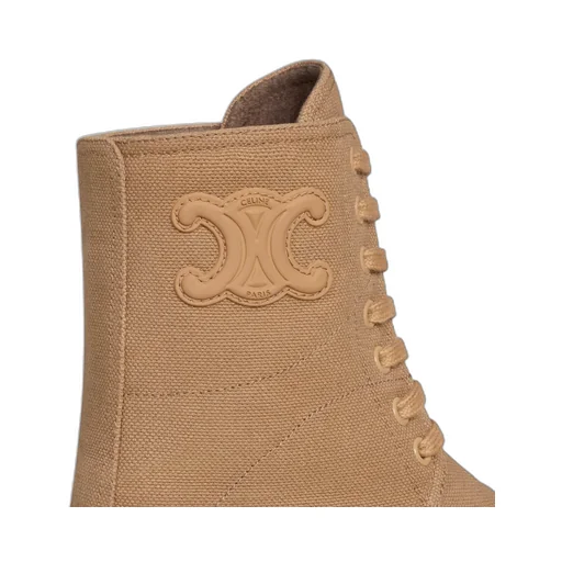 Riley Lace-Up Boot In Canvas