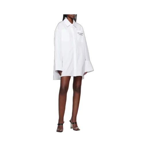 Button-Up Long-Sleeved Shirt Dress