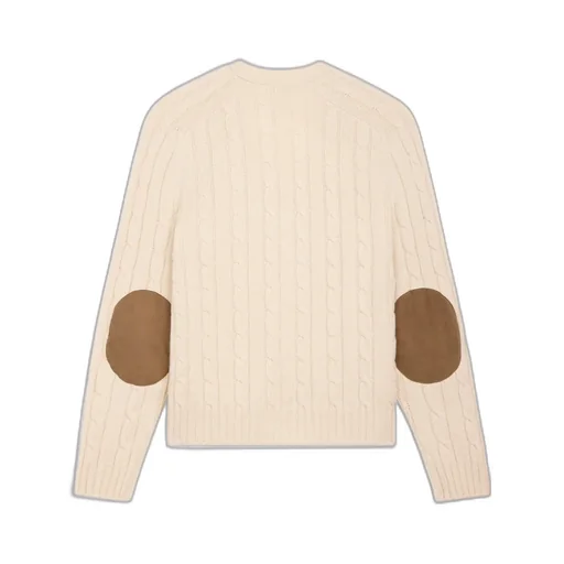 Cable-Knit Triomphe Cardigan In Cashmere
