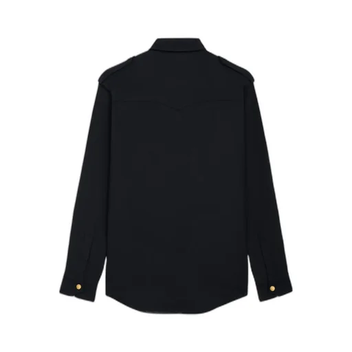 Military Shirt In Cotton Wool Twill