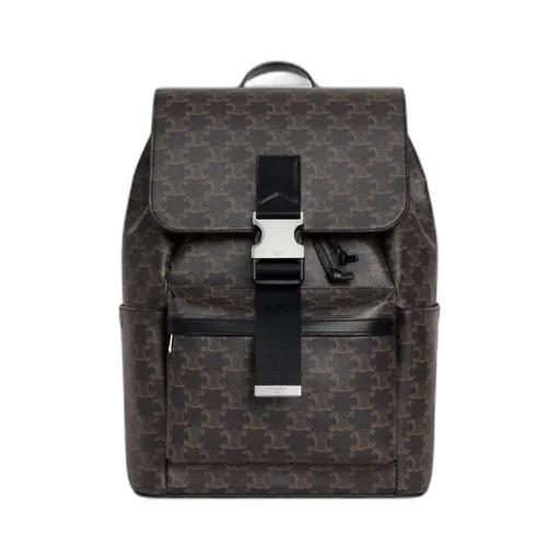 Backpack In Triomphe Canvas And Calfskin