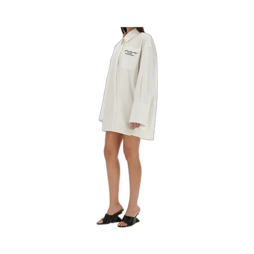 Button-Up Long-Sleeved Shirt Dress