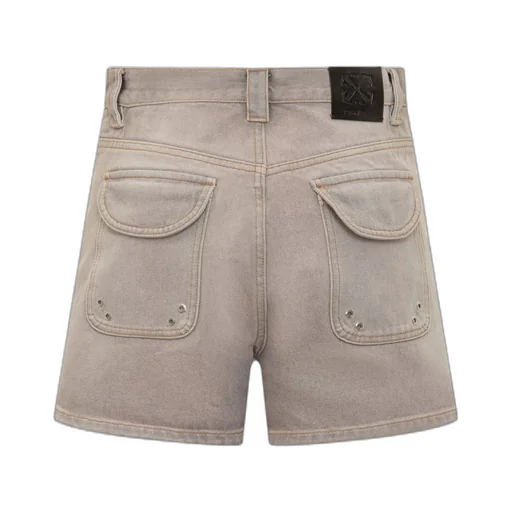 Logo Patch Denim Shorts