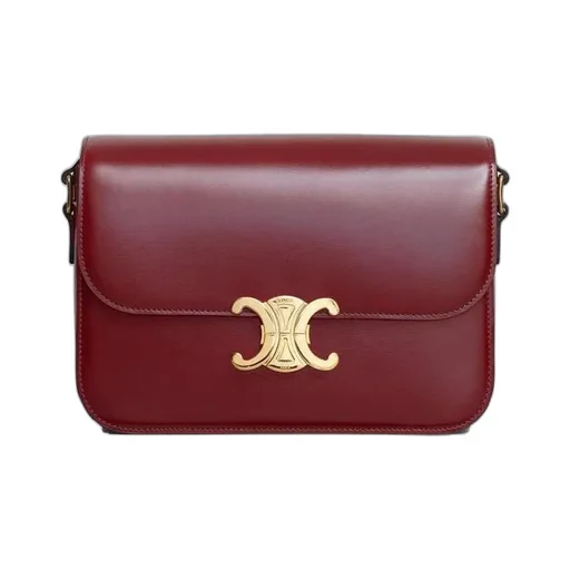 Classique Triomphe Bag In Shiny Calfskin