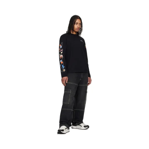Diag-Stripe Crewneck T-Shirt
