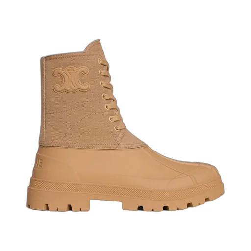 Riley Lace-Up Boot In Canvas