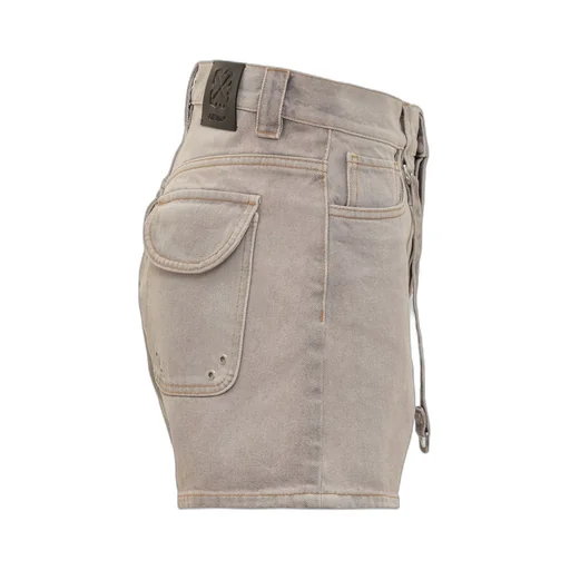 Logo Patch Denim Shorts