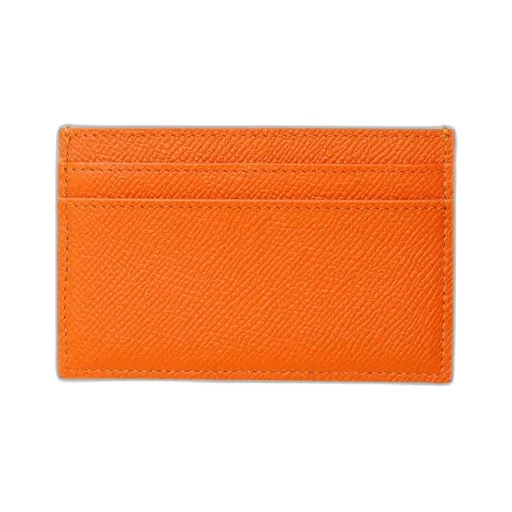 Medium Card Holder In Grained Calfskin