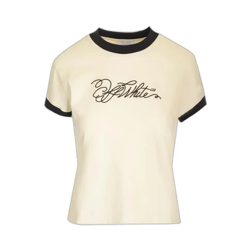 Script Fitted Crewneck T-Shirt