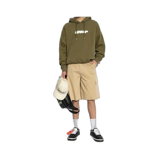 Logo Printed Drawstring Hoodie