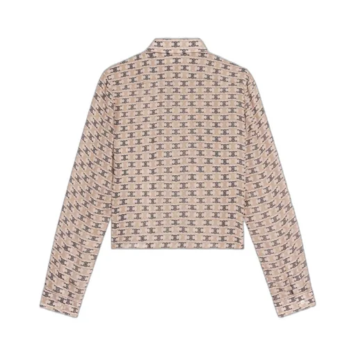 Cropped Shirt In Silk Georgette