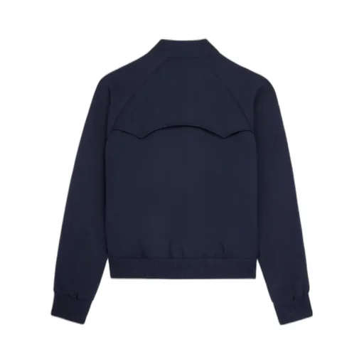 Blouson Jacket In Diagonal Wool