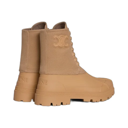 Riley Lace-Up Boot In Canvas