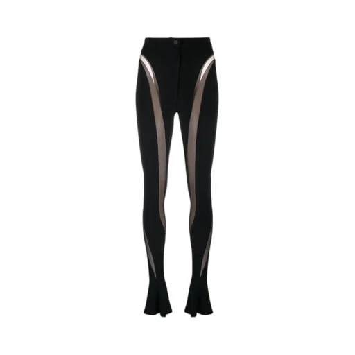 High-Rise Button Casual Pants