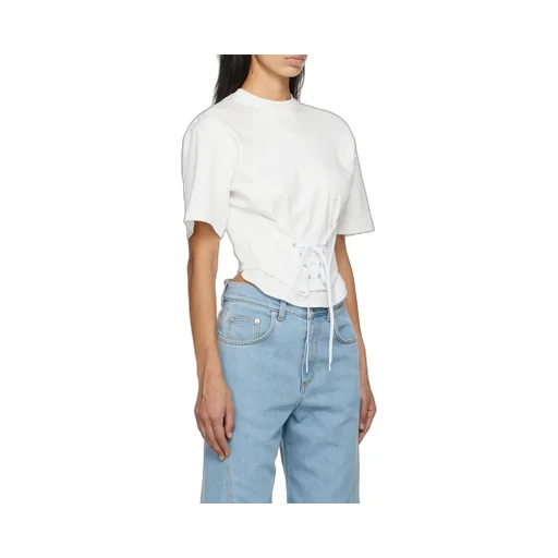 Lace-Up Corseted T-Shirt