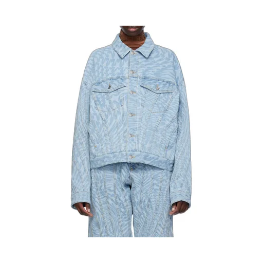 Star-Print Denim Jacket