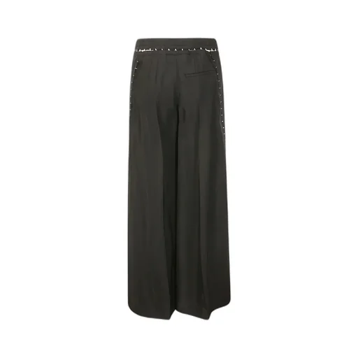 Hook & Eye Wide-Leg Trousers