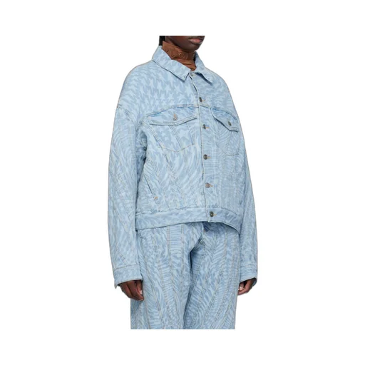 Star-Print Denim Jacket
