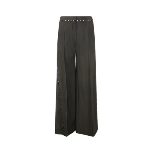 Hook & Eye Wide-Leg Trousers