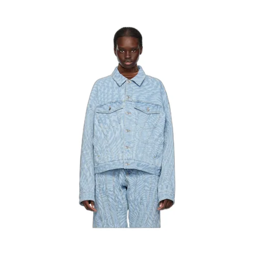 Star-Print Denim Jacket