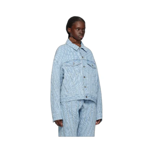 Star-Print Denim Jacket