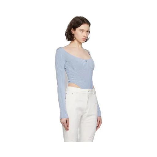 M-Plaque Knitted Bodysuit