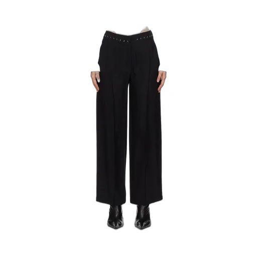 Hook-Eye Wide Trousers