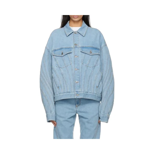 Spiral Stretch Denim Jacket