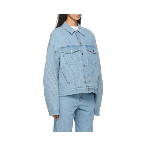 Spiral Stretch Denim Jacket