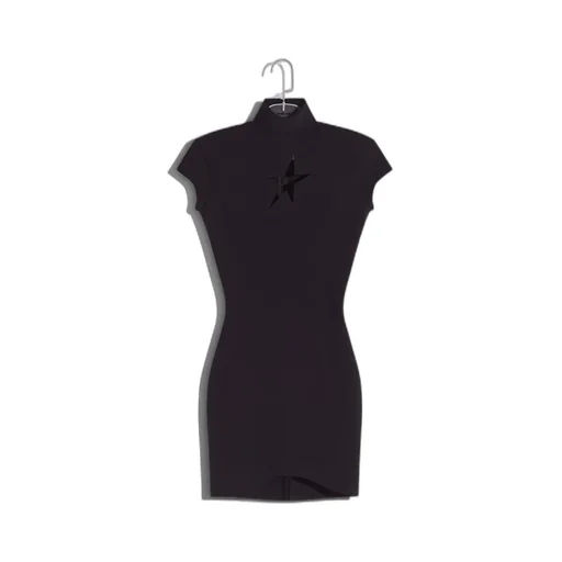 Star Cut-Out Detailed Mini Dress