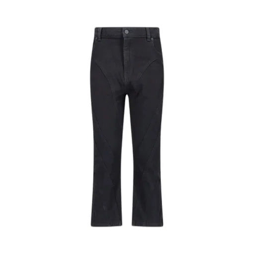 Seam-Detailed Tapered Jeans