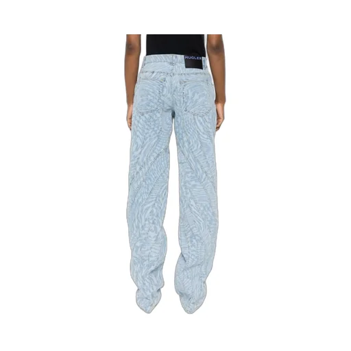 Star Print Tapered Jeans